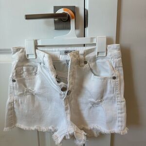 White shorts size 2